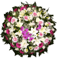Coroa de Flores no Cemitério Vertical de Curitiba